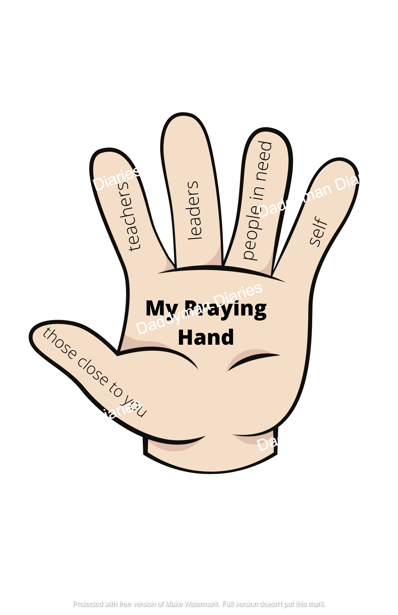 The Praying Hand ~ Daddyman Diaries