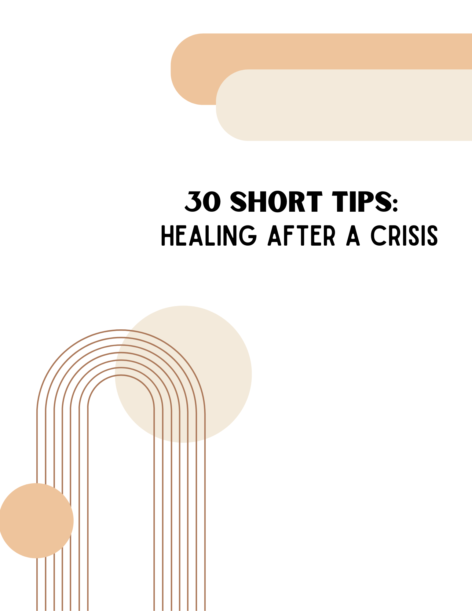 30 Tips 30 Short Tips: Healing After a Crisis ~ Daddyman Diaries